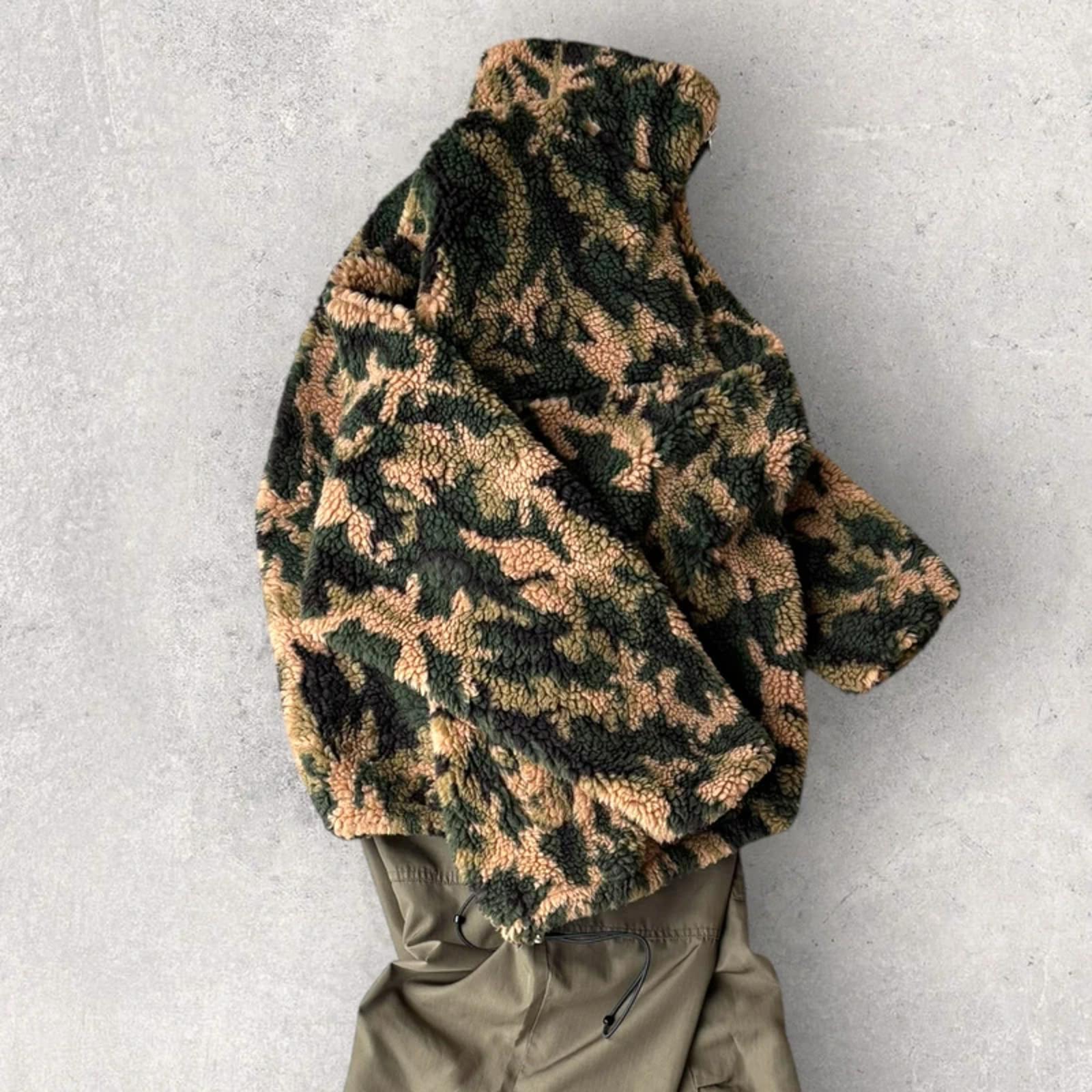 Ronning Seclusion 500gsm Camo Fleece Quarter Zip Forest M