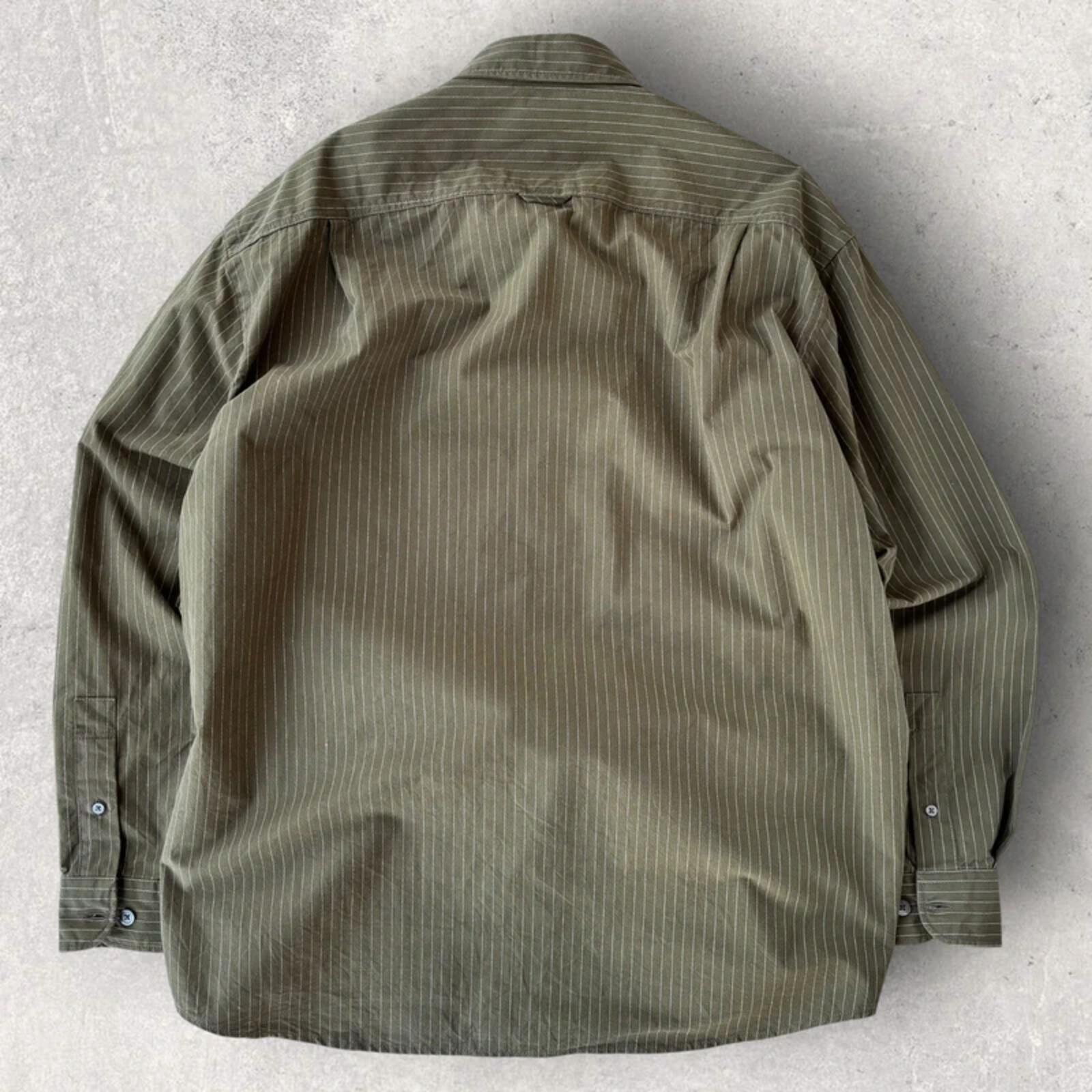 Frizmworks Wabash Stripe Utility Shirt Olive L
