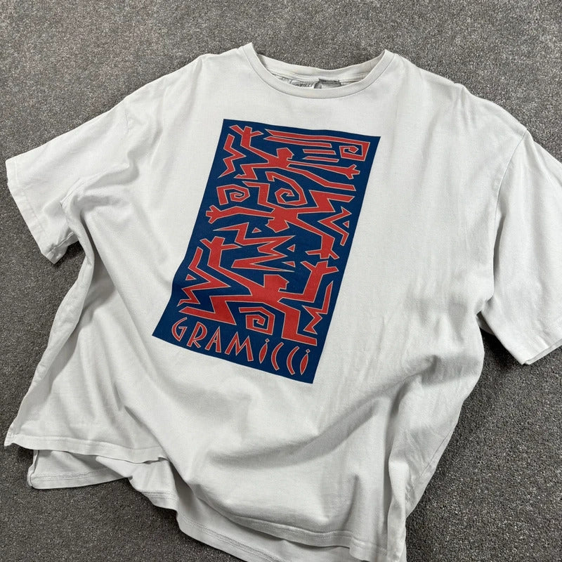 Gramicci Aztec Graphic Cropped T Shirt White M