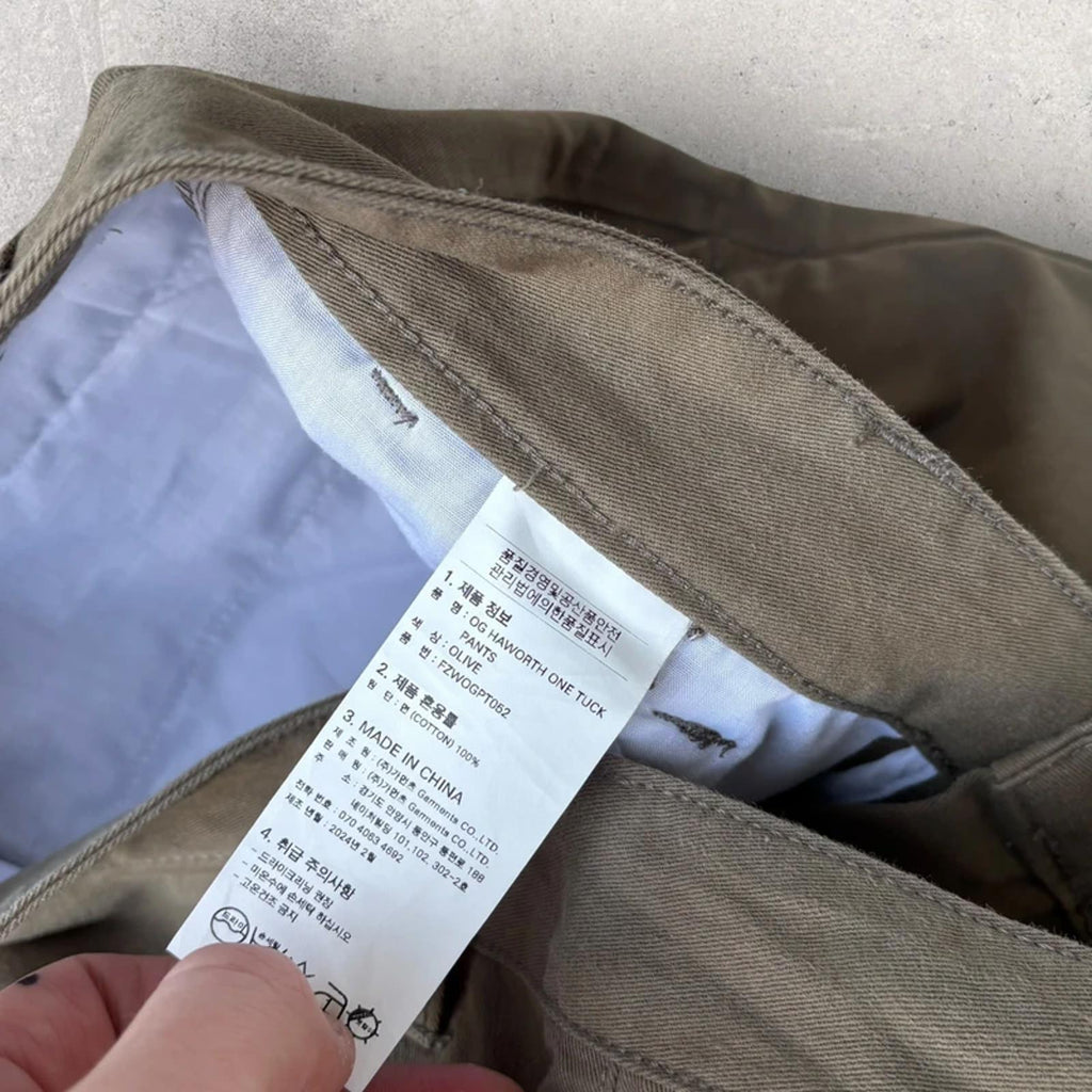 Frizmworks OG Haworth One Tuck Pant Olive W30