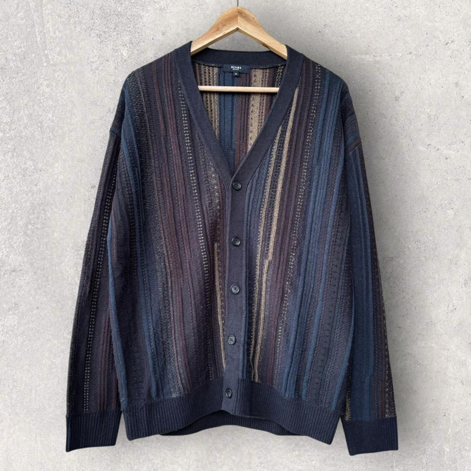 Beams Knit Cardigan Navy S Japan import