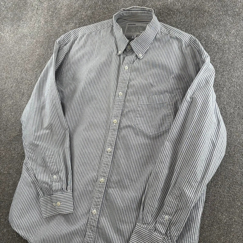 Uniform Bridge Stripe Shirt Blue L