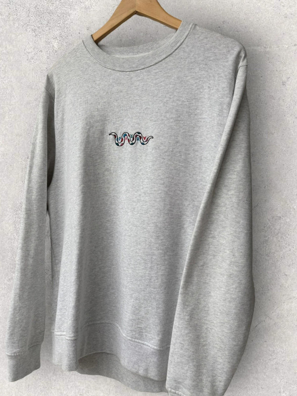 Parra Eve’s Garden Graphic Crew Sweater Grey Size M