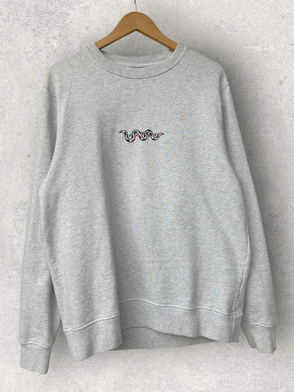 Parra Eve’s Garden Graphic Crew Sweater Grey Size M
