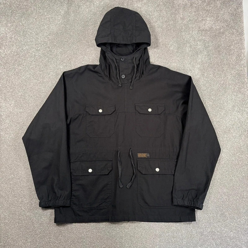Uniform Bridge Ripstop Military Smock Black L