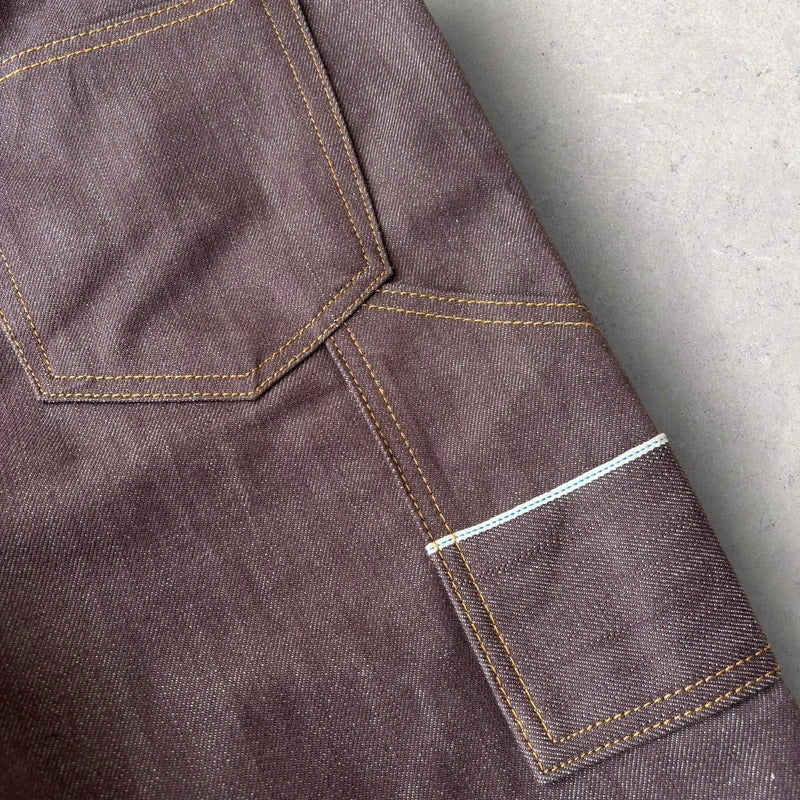 Frizmworks X Karson Selvedge Denim Short Brown W34