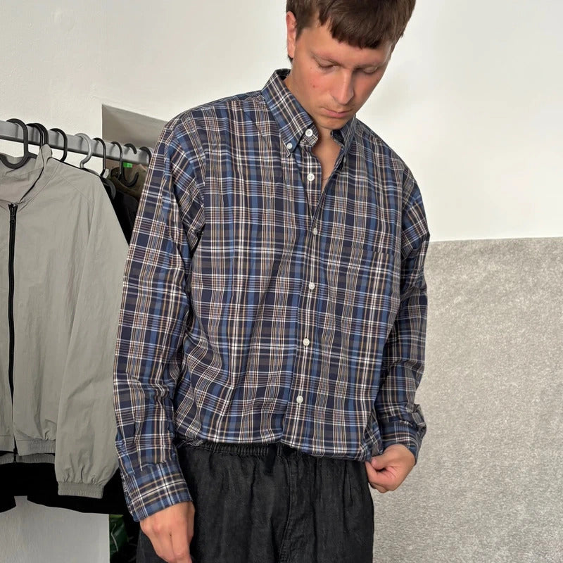 Pendleton Metro Check Shirt Blue L
