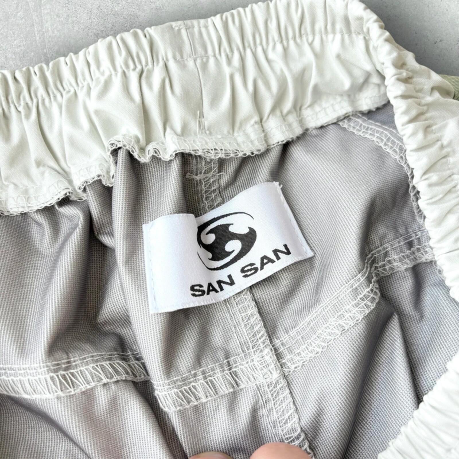 San San Gear Wind Shell Pant White Green M
