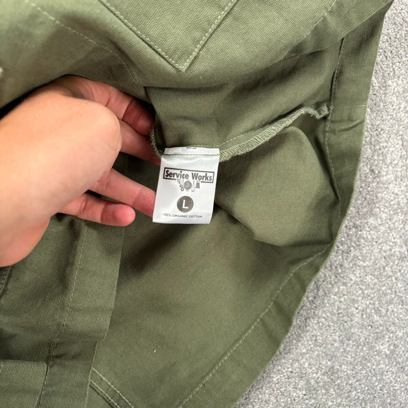 Service Works Twill Waiters Jacket Olive L
