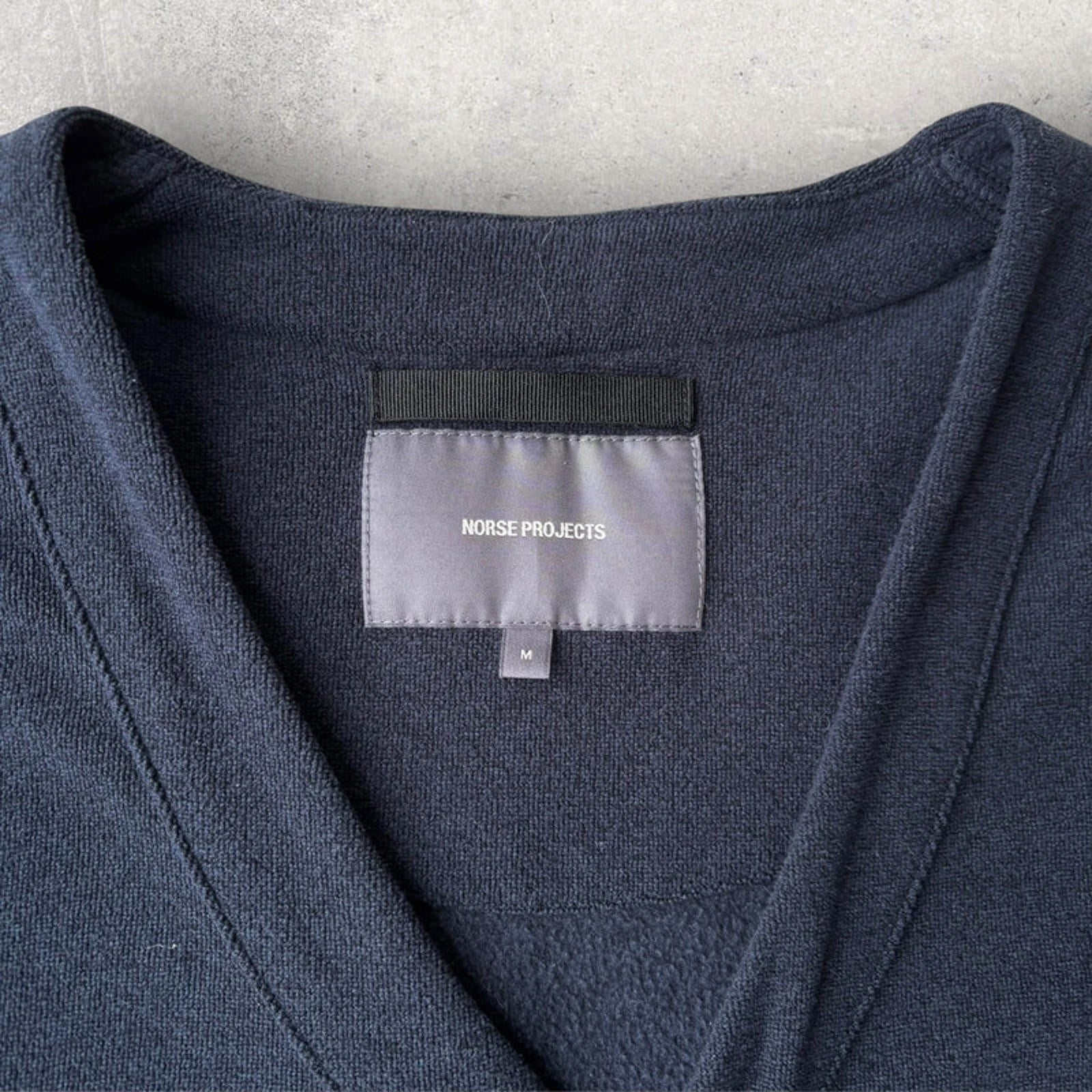 Norse Projects Vidar Polartec Fleece Cardigan Navy Size L