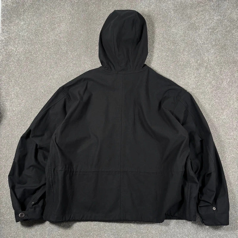 Uniform Bridge Hooded Wide Field Jacket Black L
