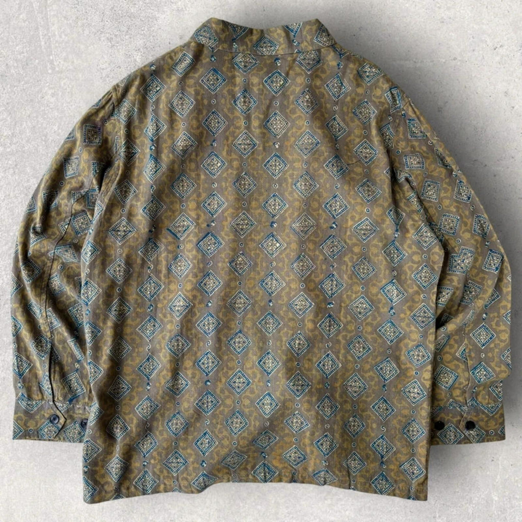 South2 West8 Paisley Utility Overshirt Grey M