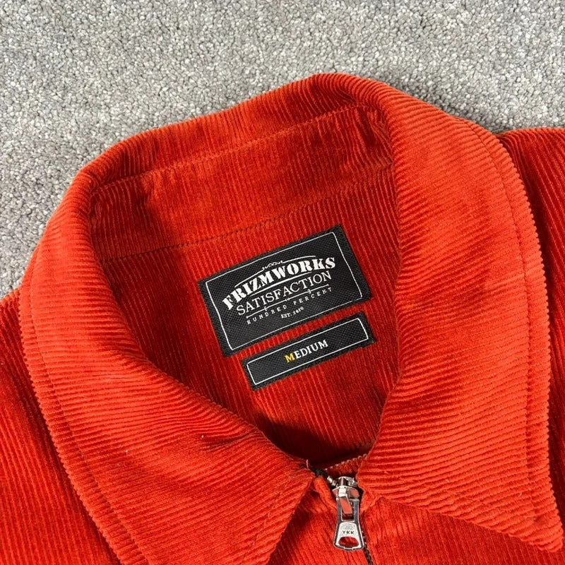 Frizmworks Corduroy Varsity Jacket Orange M