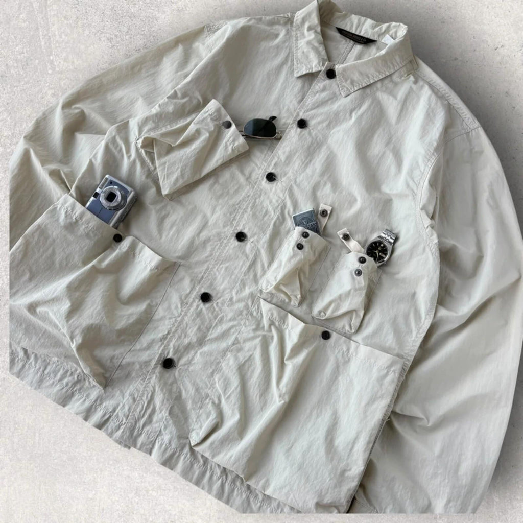 Uniform Bridge Ivory Field Utility Shacket XL