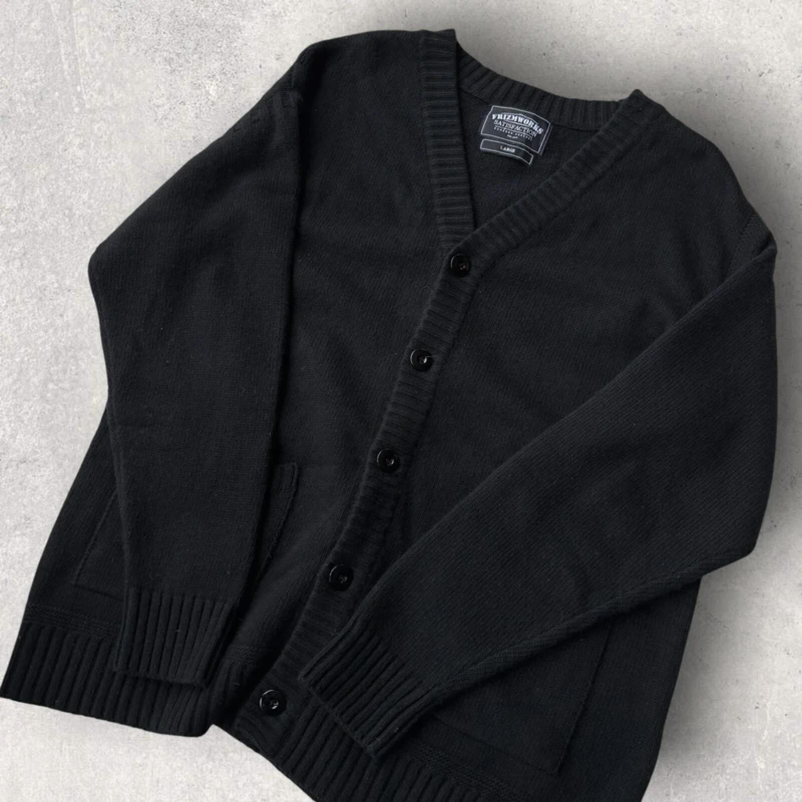 Frizmworks Guernsey Wool Cardigan Black L