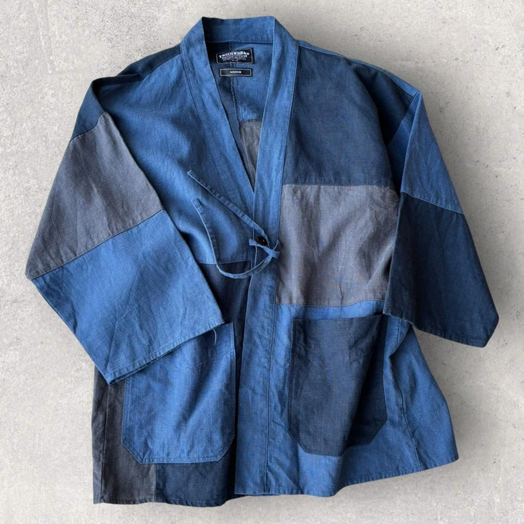 Frizmworks Linen Durumagi Jacket Blue M Korea Import