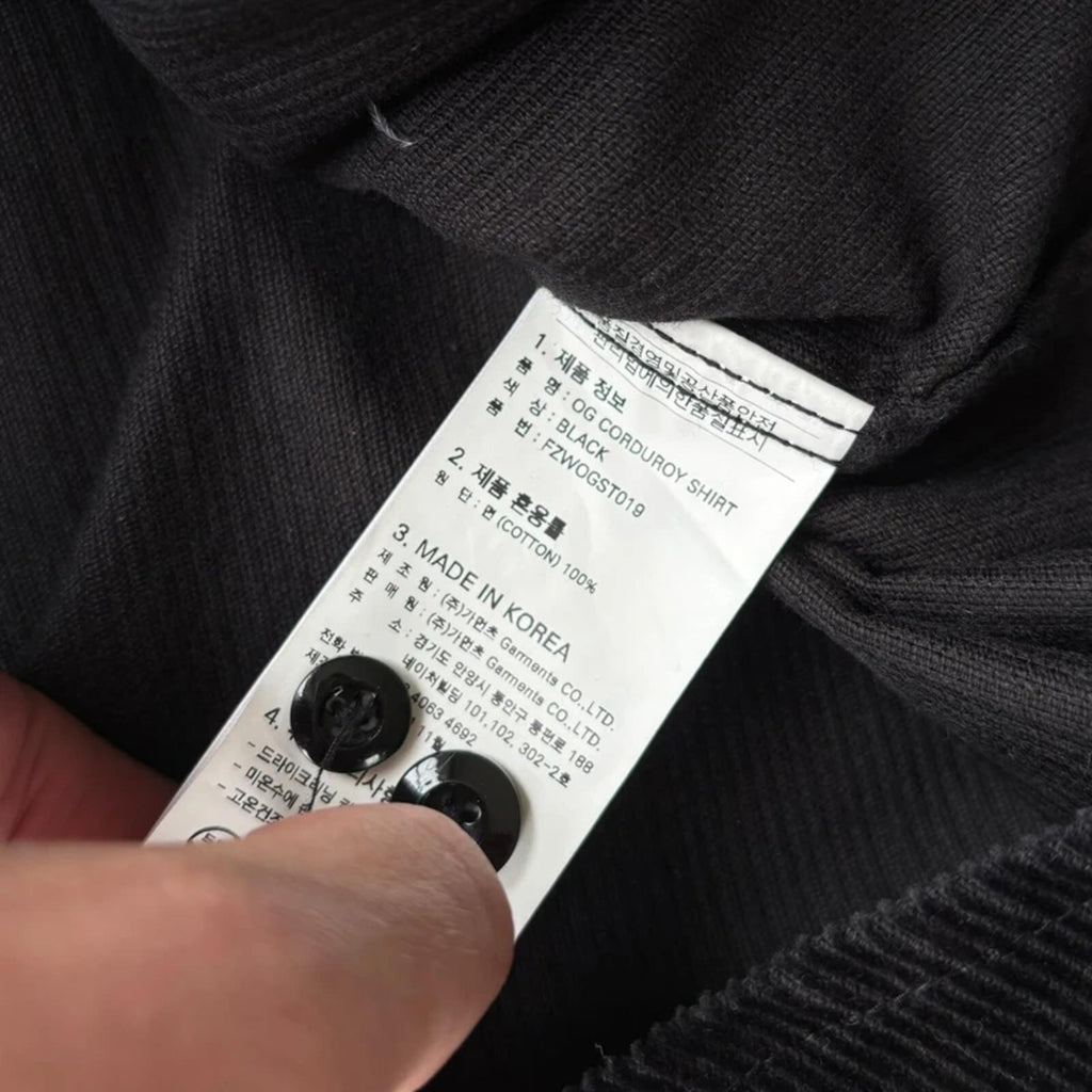 Frizmworks OG Corduroy Shirt Black XL
