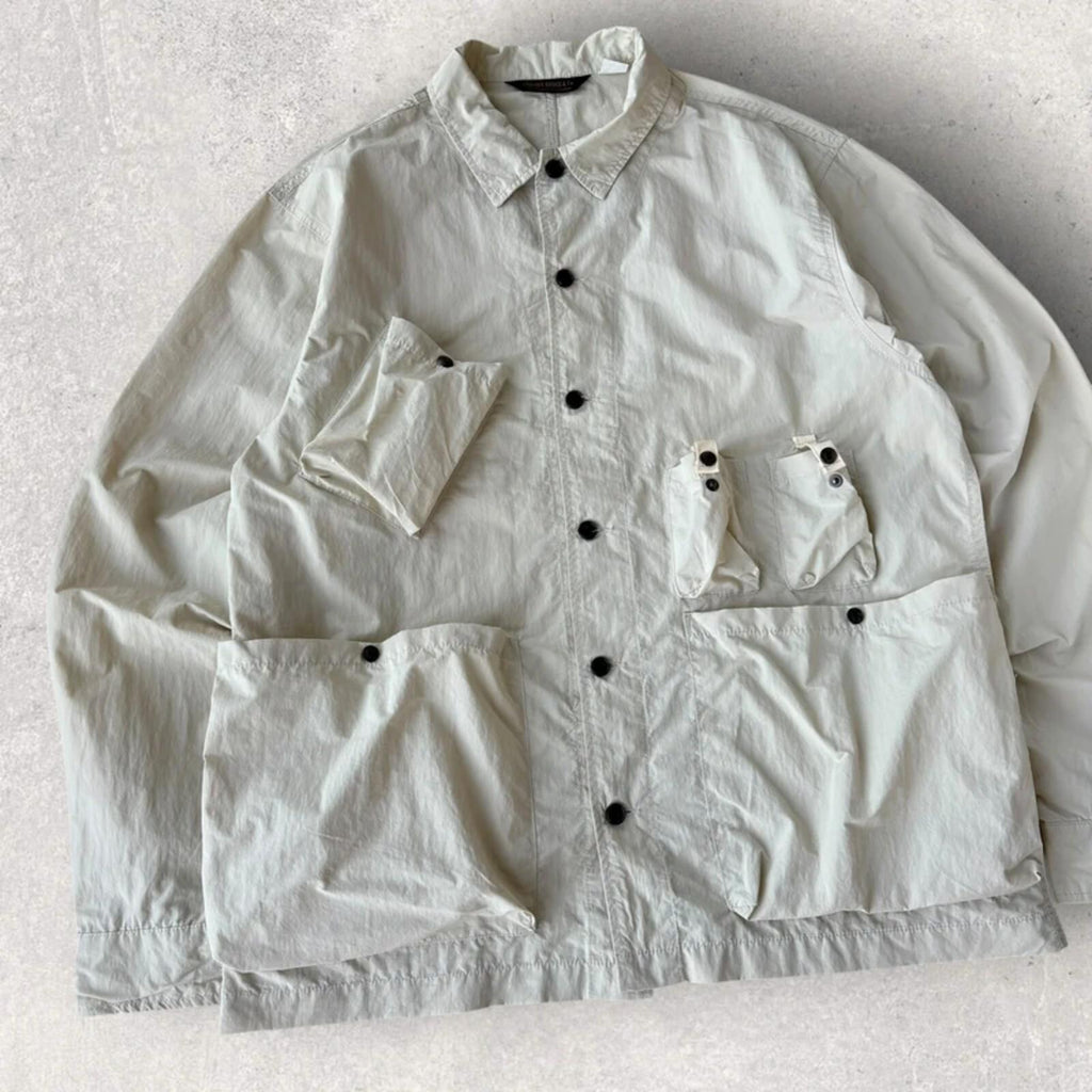 Uniform Bridge Ivory Field Utility Shacket XL
