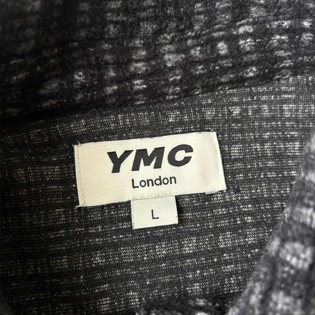 YMC Checkered Cosy Overshirt Black Size L