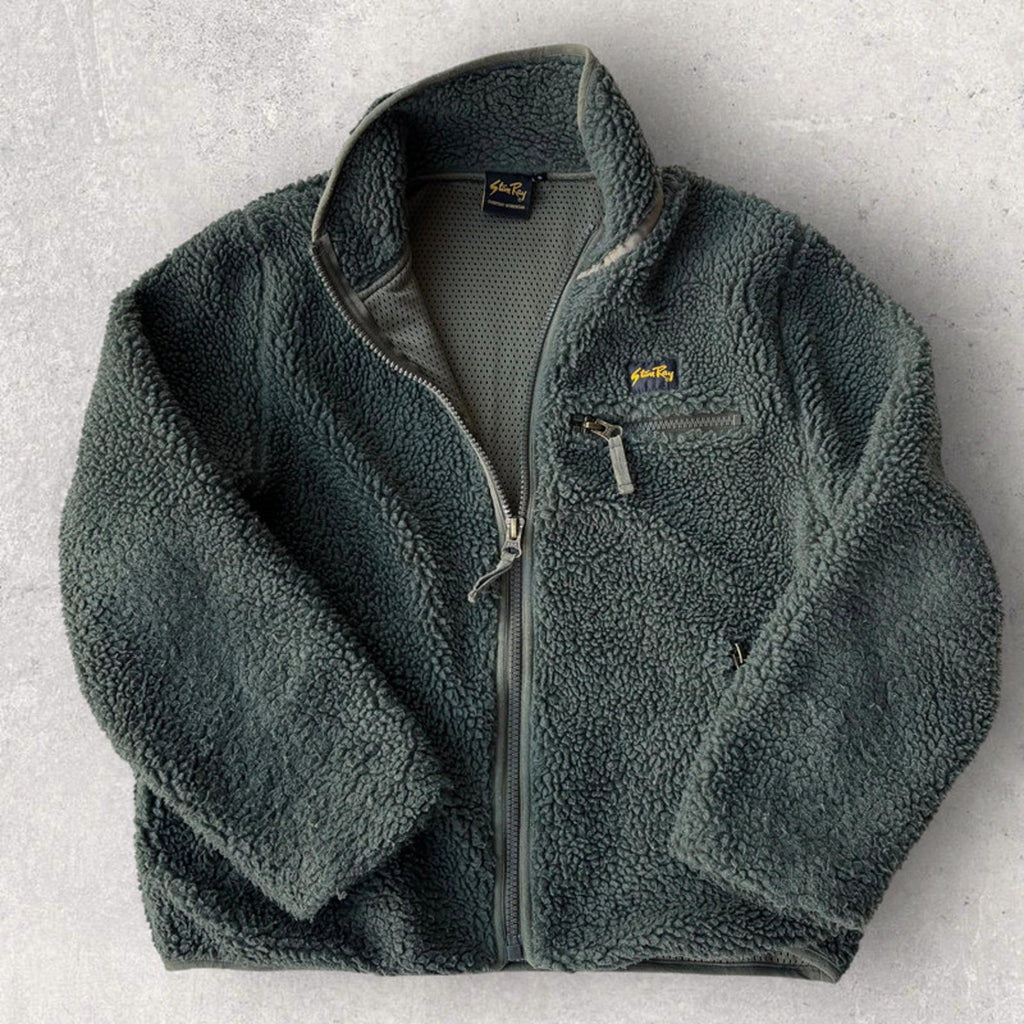 Stan Ray Fleece Liner Cardigan Olive S