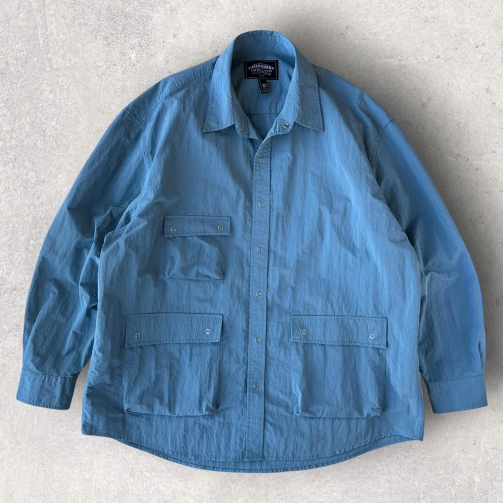 Frizmworks Nylon Ripstop Utility Shirt Jacket Blue XL