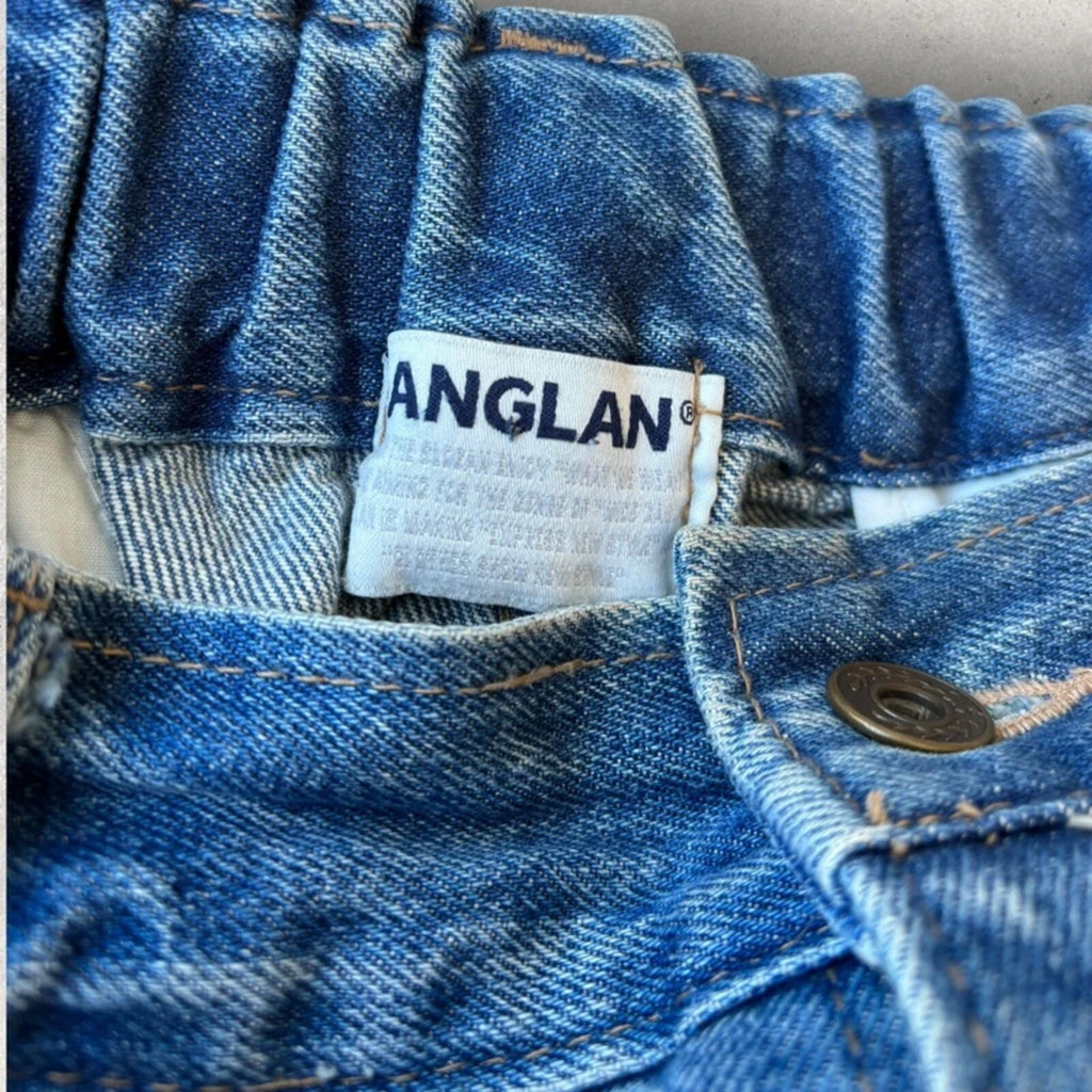 Anglan Denim Wide Balloon Pant Light Blue L