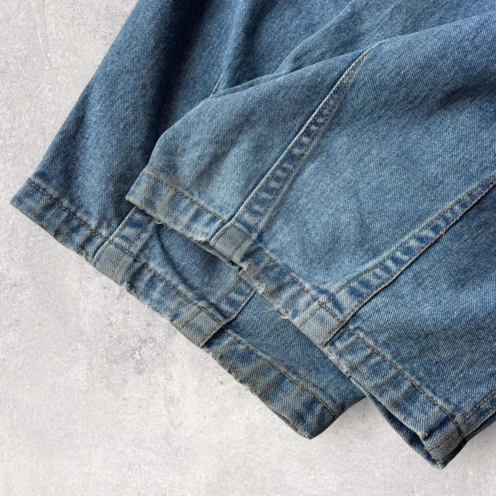 Anglan Ultra Baggy Wide Jean Light Blue L