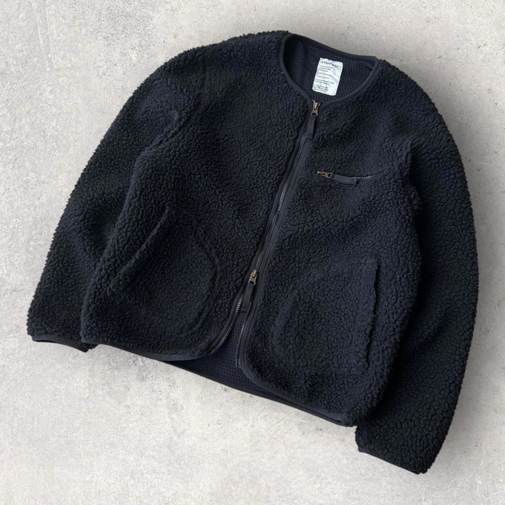 Stan Ray Fleece Liner Cardigan Black XS