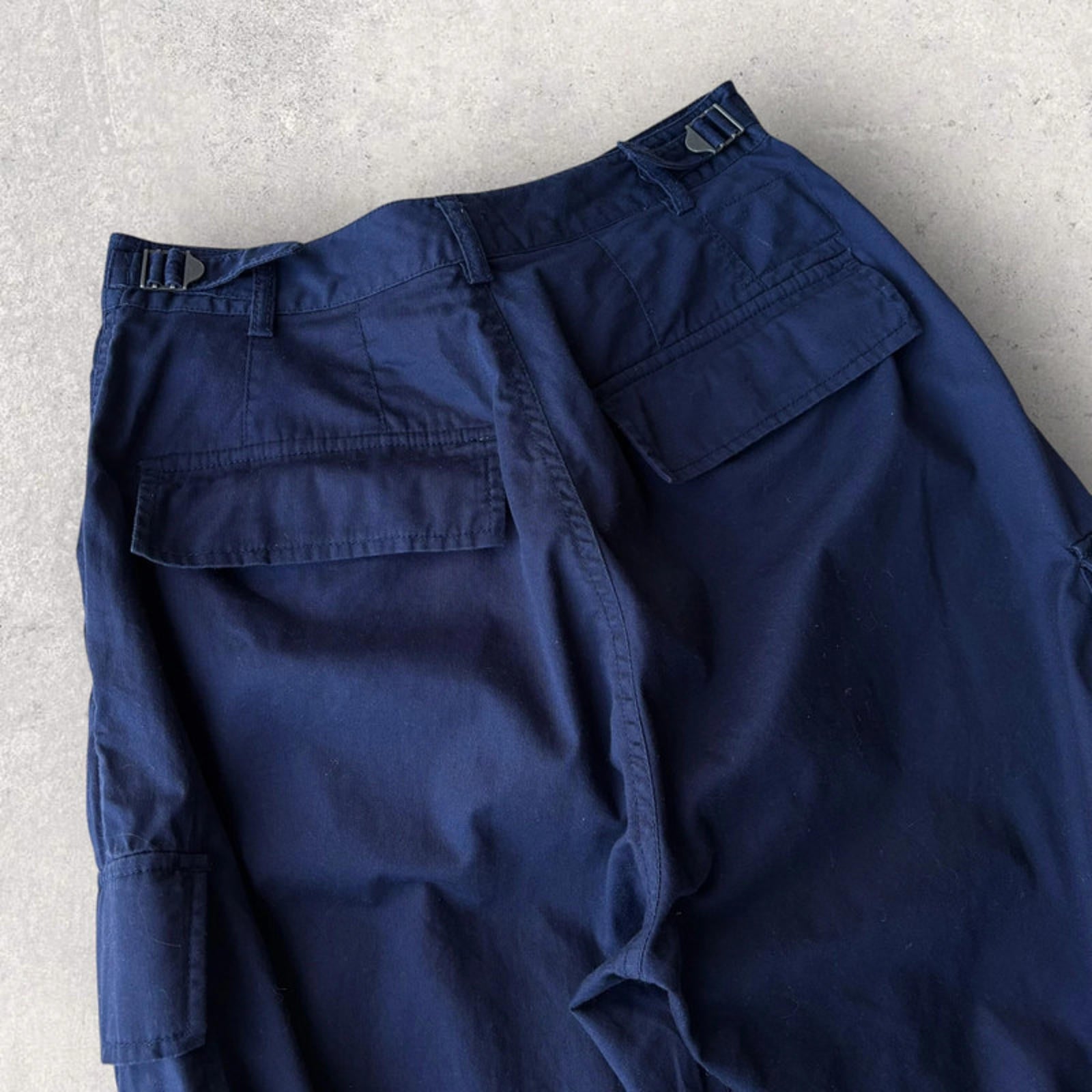 Universal Works Cotton Cargo Wide Trouser Navy W28