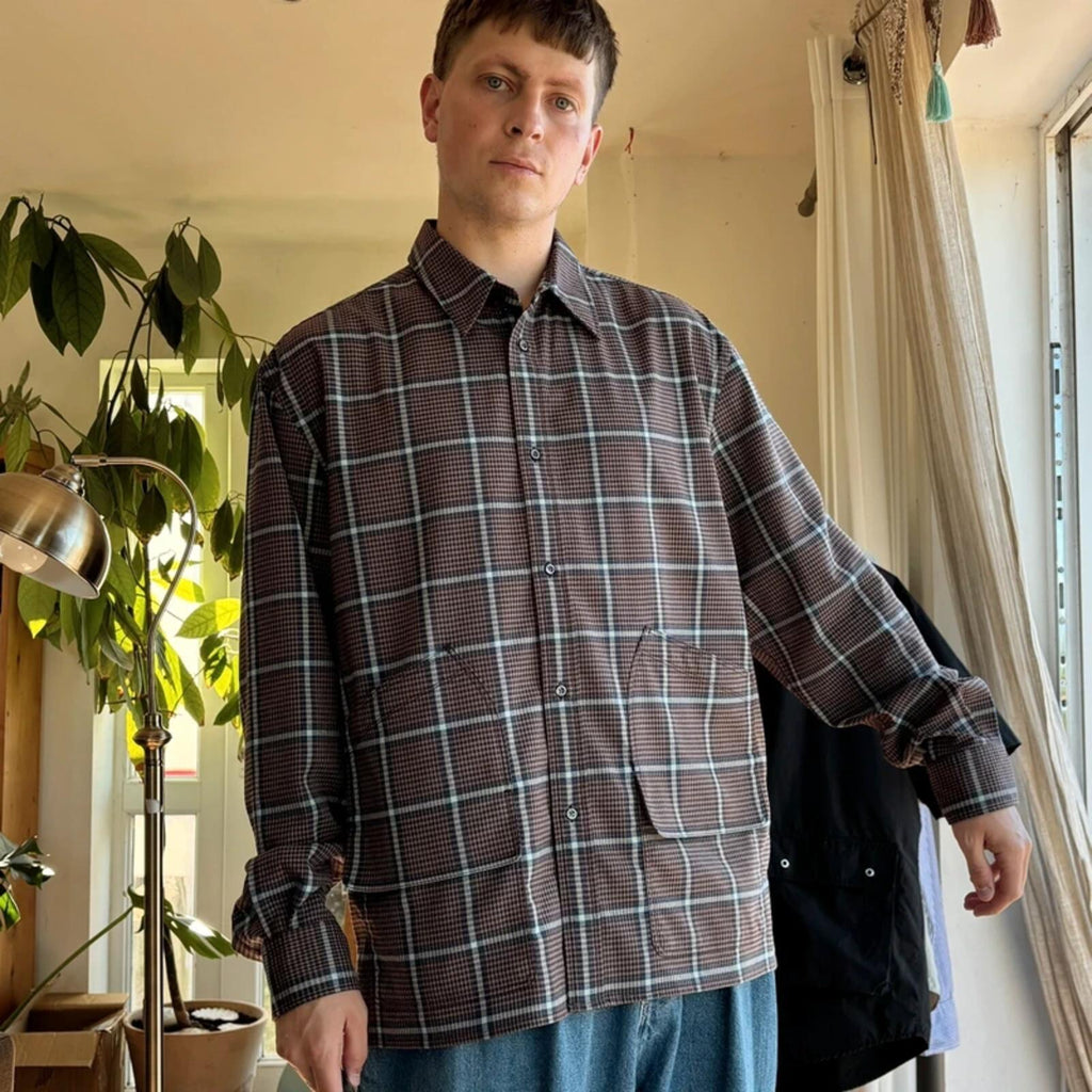 Eastlogue Utility Check Overshirt Brown L