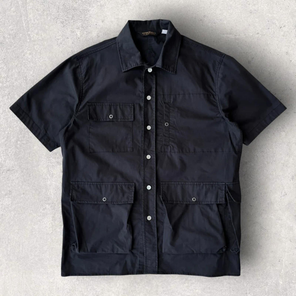 Uniform Bridge Bermuda Fishing Shirt Black L
