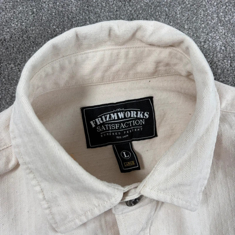 Frizmworks HBT Carpenter Shirt Natural M