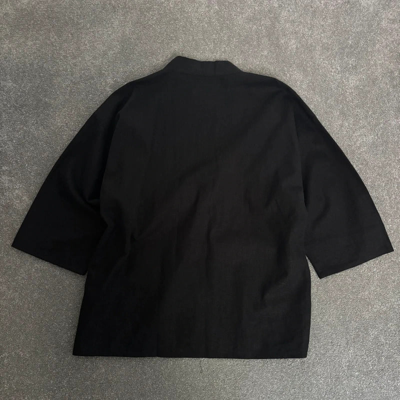 Frizmworks Linen Durumagi Overshirt Black XL