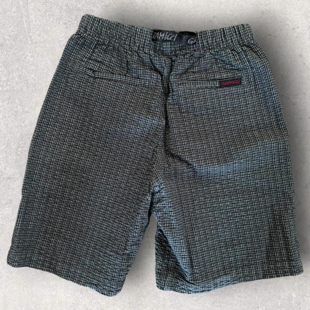 Gramicci O.G Seersucker Plaid G Short Deep Grey S Gorpcore BNWT