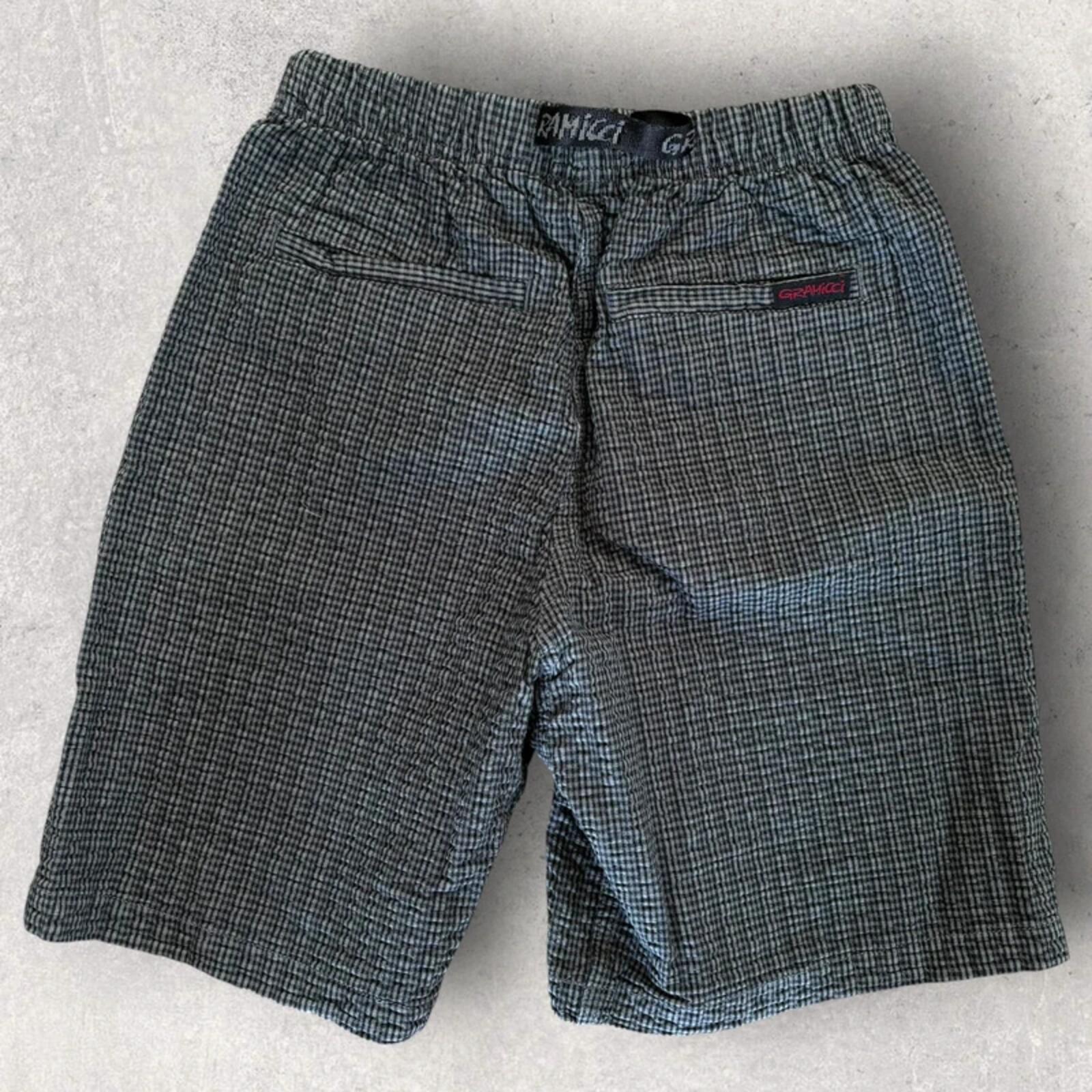 Gramicci O.G Seersucker Plaid G Short Deep Grey S Gorpcore BNWT