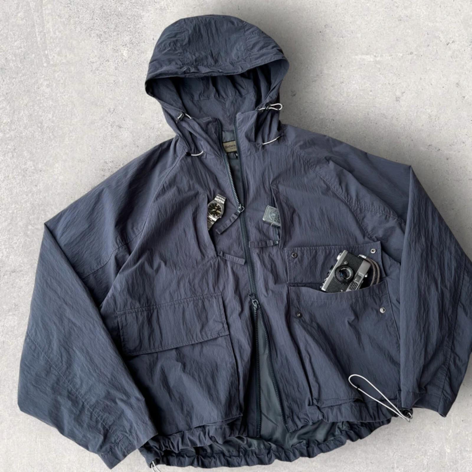 Uniform Bridge Brushed Tech Windbreaker Navy M