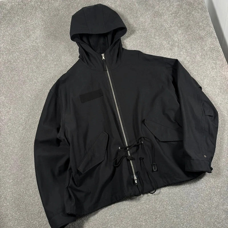 Uniform Bridge Hooded Wide Field Jacket Black L