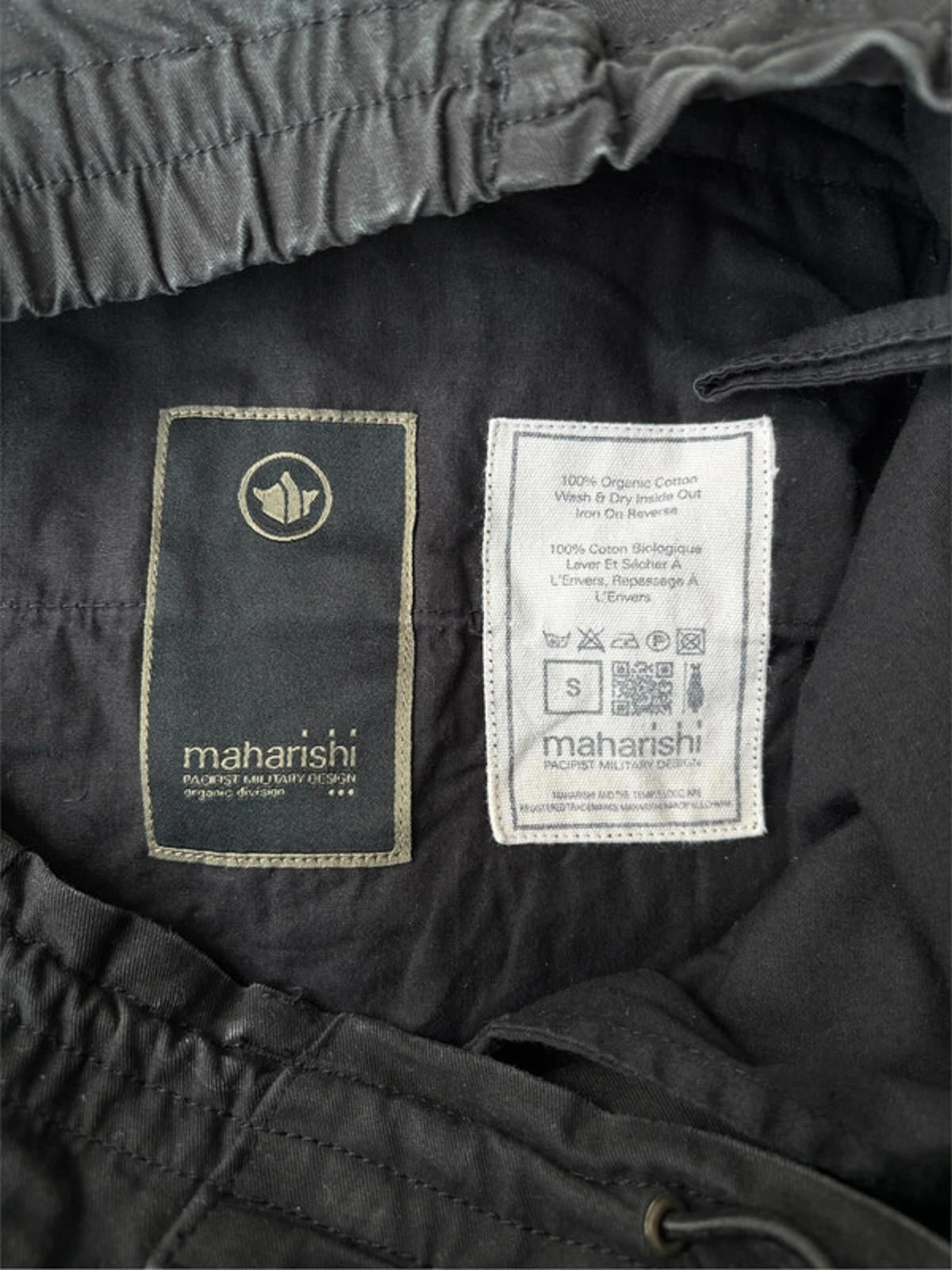 Maharishi Tiger Embroidered Shorts | Black | Size S