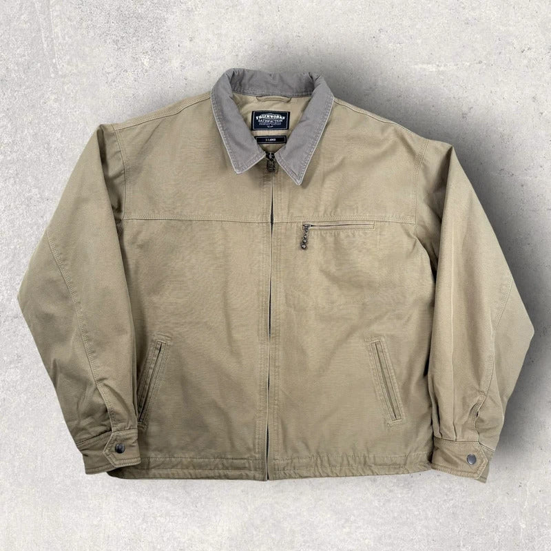Frizmworks Canvas Work Jacket Khaki XL