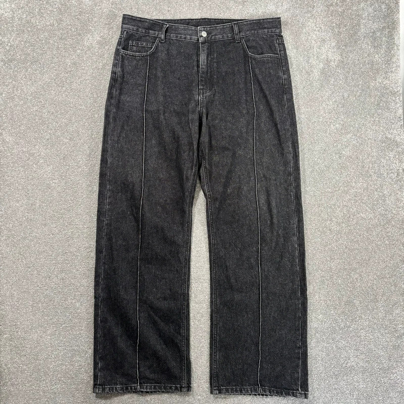 Uniform Bridge Wide Jean Washed Black W36