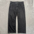 Uniform Bridge Wide Jean Washed Black W36