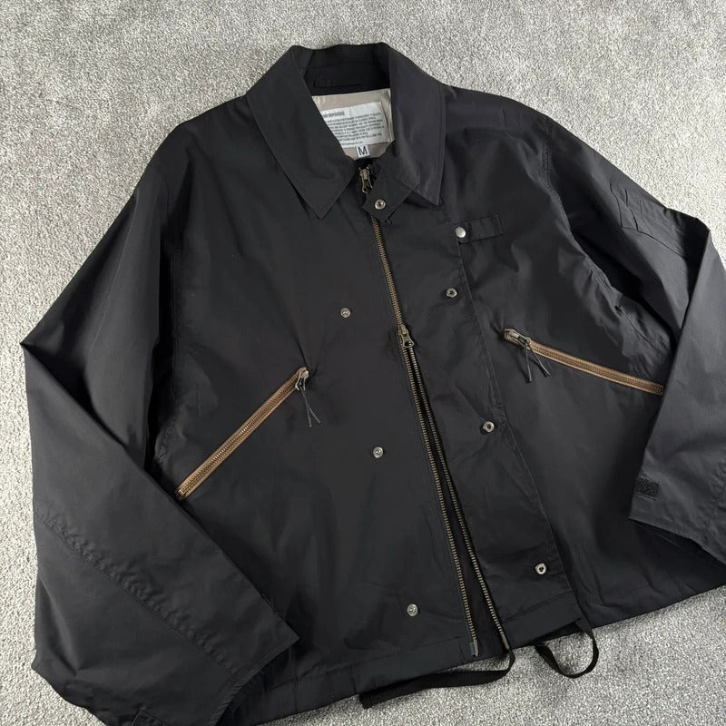 Uniform Bridge Cropped M65 Harrington Black M