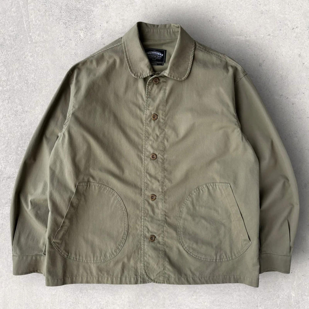 Frizmworks Round Patch Coverall Jacket Beige / Khaki M Korea Import Workwear