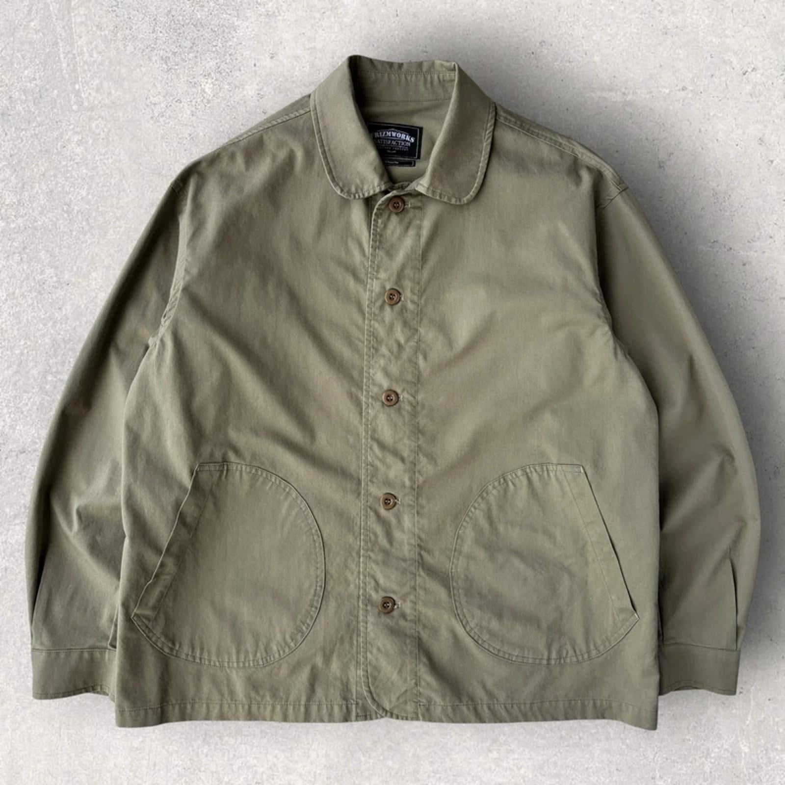 Frizmworks Round Patch Coverall Jacket Beige / Khaki M Korea Import Workwear