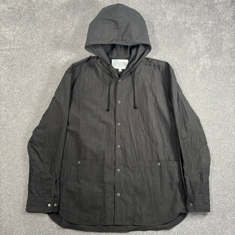 Uniform Bridge Brushed Utility Jacket Black L