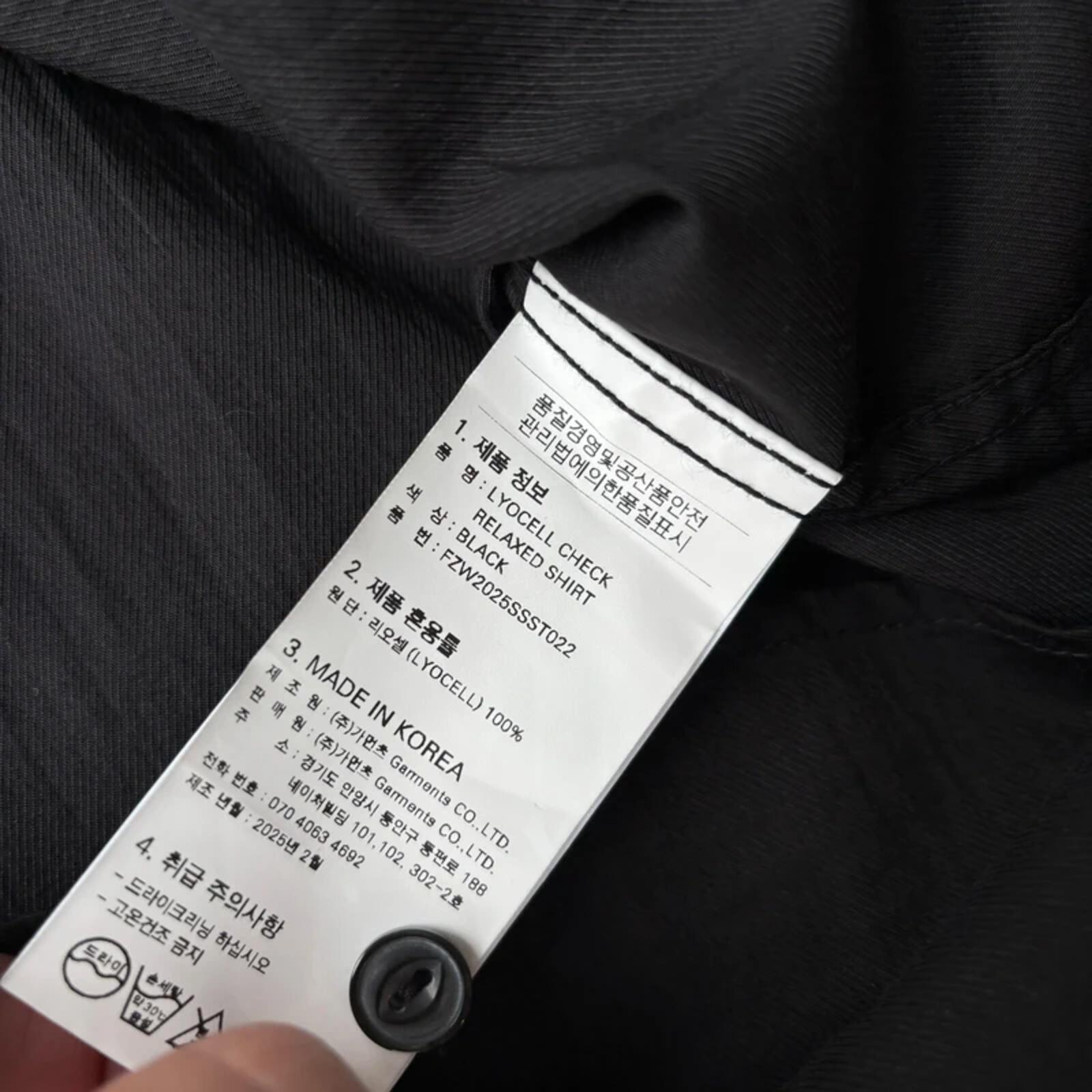 Frizmworks Lyocell Relaxed Shirt Black M