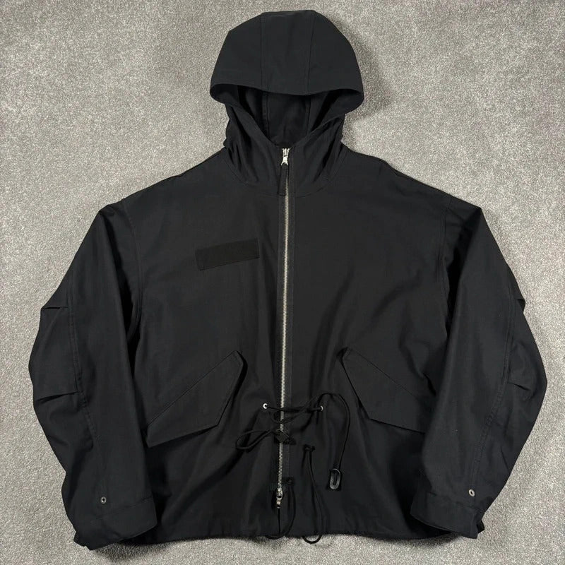 Uniform Bridge Hooded Wide Field Jacket Black L