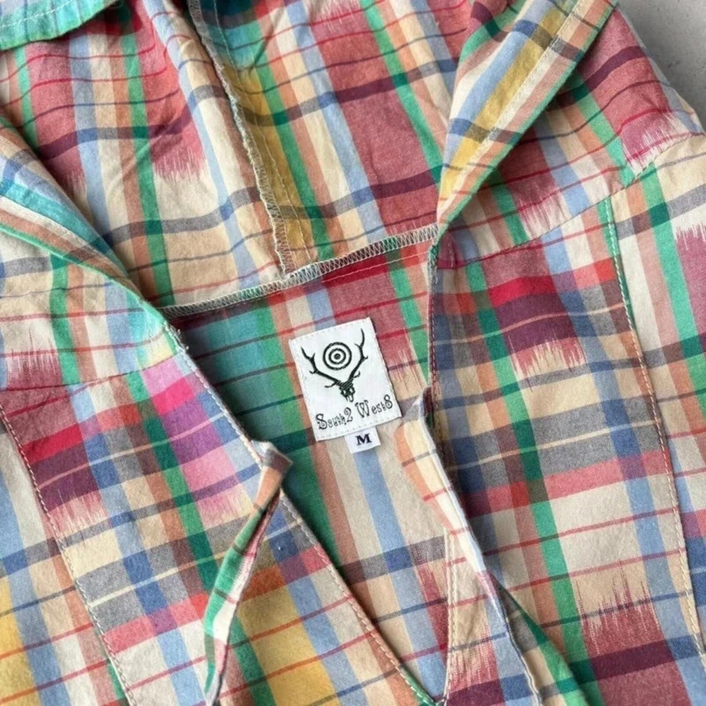 South2 West8 Plaid Mexican Parka Pullover M