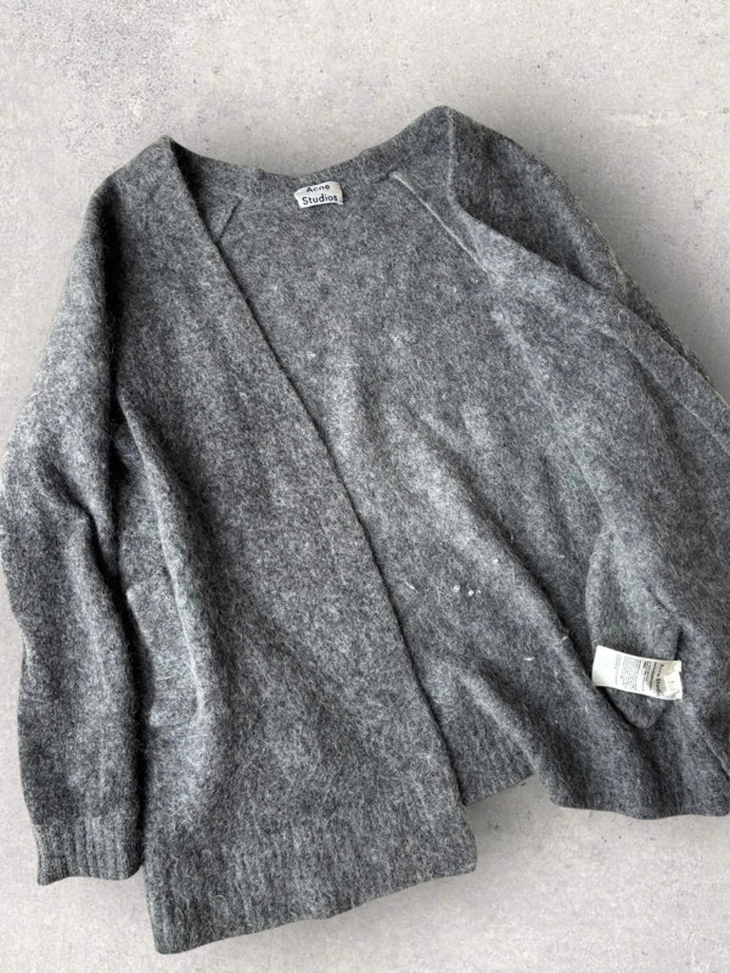 Acne Studios Raya Mohair Cardigan Grey S