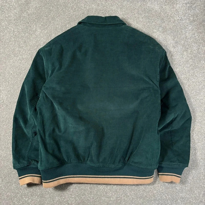 Frizmworks Corduroy Varsity Jacket Dark Green L